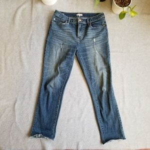 Dear John Size 28, Straight Leg Distressed Raw Hem